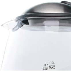 Electric Kettles Brentwood Appliances 4.2-Cup Black Cordless Glass Electric Kettle -Costway Shop silver brentwood appliances electric kettles kt 1910bk 76 1000