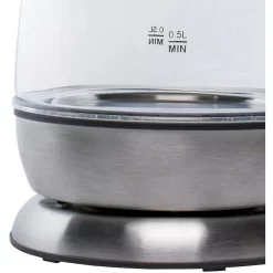 Electric Kettles Brentwood Appliances 4.2-Cup Black Cordless Glass Electric Kettle -Costway Shop silver brentwood appliances electric kettles kt 1910bk fa 1000