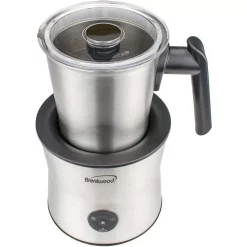 Coffee Makers Brentwood Appliances 15 Oz. Silver Cordless Electric Milk Frother With Warmer And Hot Chocolate Maker -Costway Shop silver brentwood appliances milk frothers ga 401s c3 1000