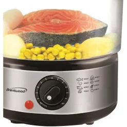 Cookers Brentwood Appliances 20-Cup Silver 2-Tier Food Steamer 15 Cookers Brentwood Appliances 20-Cup Silver 2-Tier Food Steamer -Costway Shop silver brentwood appliances rice cookers ts 1005 fa 1000