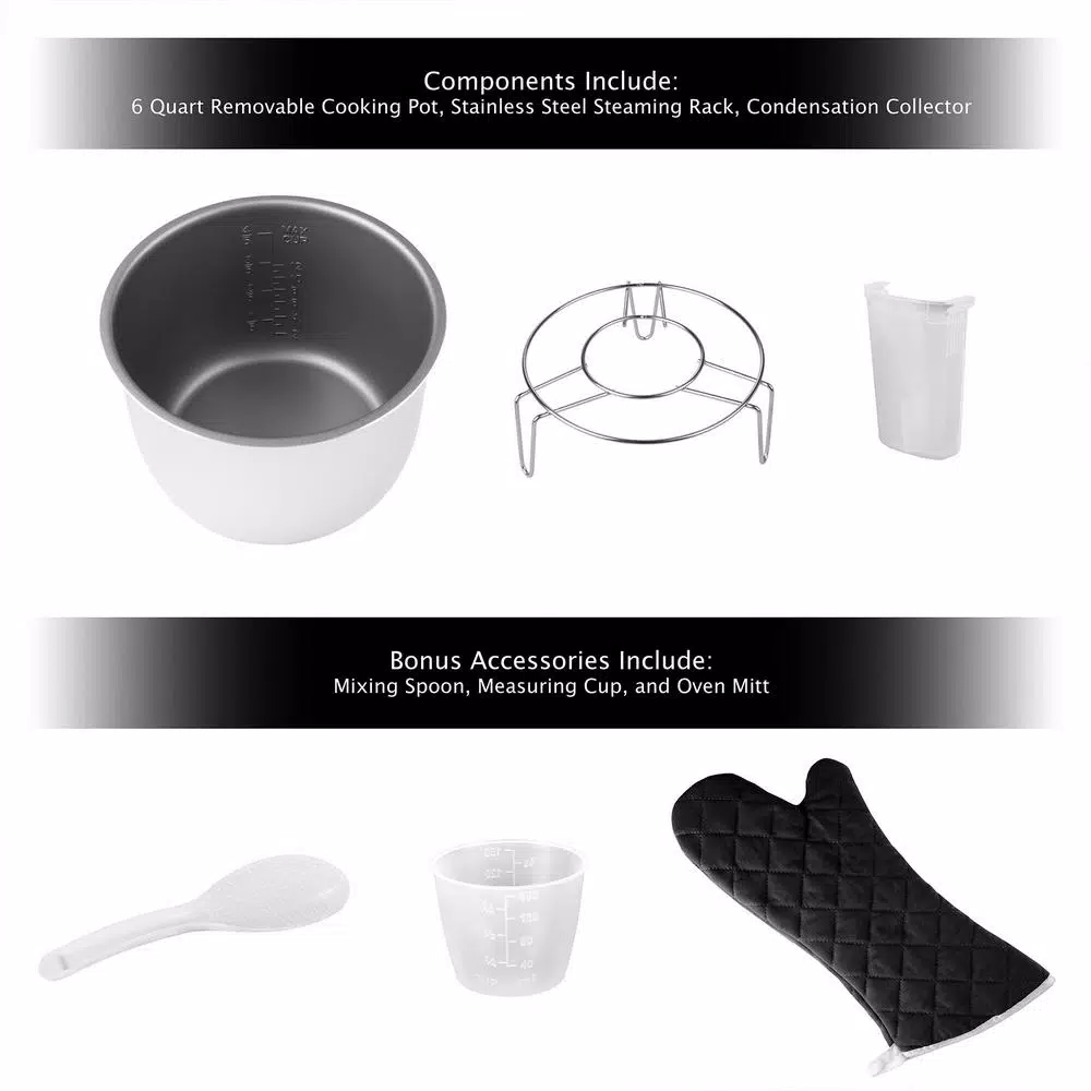 Classic Cuisine 4-in-1 Multi-Function 6 Qt. Silver Electric Pressure Cooker Cookers Classic Cuisine 4-in-1 Multi-Function 6 Qt. Silver Electric Pressure Cooker -Costway Shop silver classic cuisine electric pressure cookers m030115 1f 1000