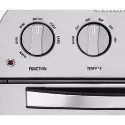Air Fryers Cuisinart Compact 1.2 Qt. Silver Airfryer Toaster Oven -Costway Shop silver cuisinart air fryers toa 28 4f 1000