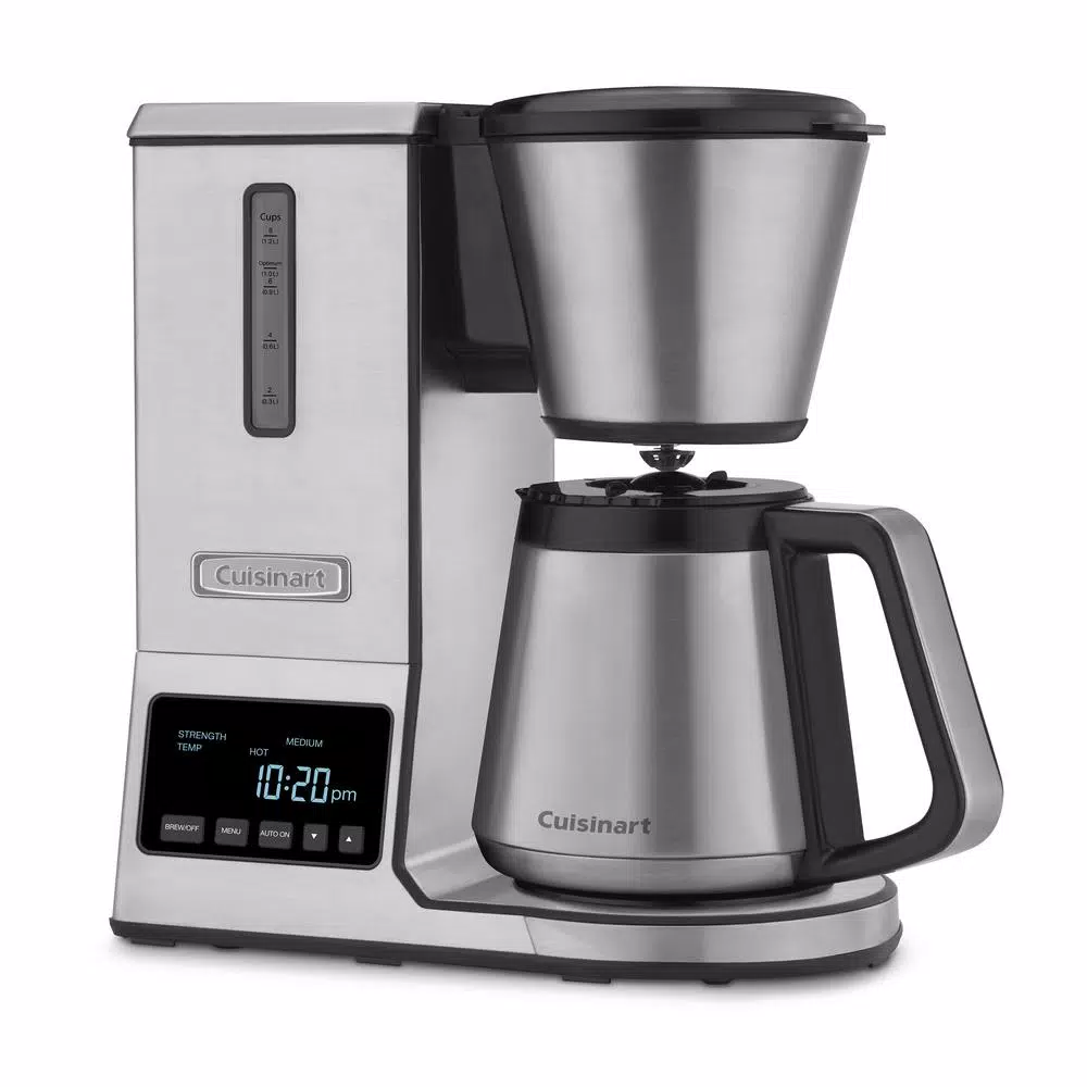 Coffee Makers Cuisinart PurePrecision 8-Cup Programmable Silver Drip Coffee Maker 4 Coffee Makers Cuisinart PurePrecision 8-Cup Programmable Silver Drip Coffee Maker - Image 2