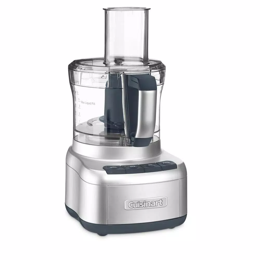 Cuisinart Elemental 8-Cup Silver Food Processor Food Processing Cuisinart Elemental 8-Cup Silver Food Processor -Costway Shop silver cuisinart food processors fp 8svp1 4f 1000