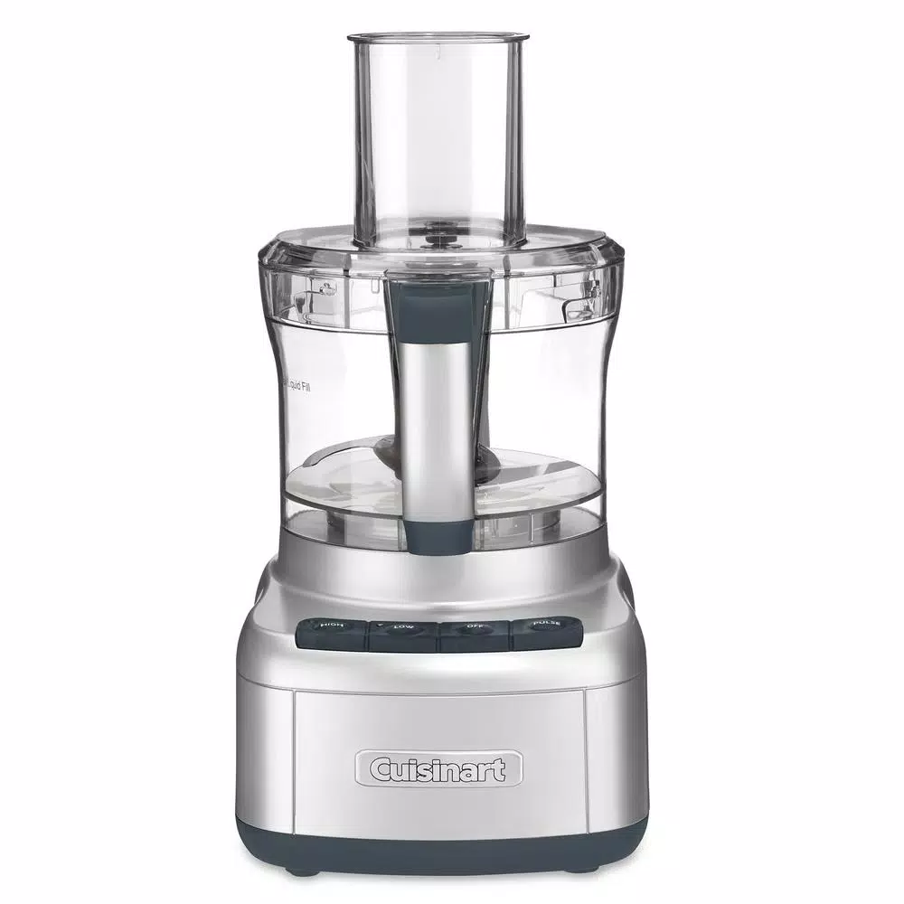Cuisinart Elemental 8-Cup Silver Food Processor Food Processing Cuisinart Elemental 8-Cup Silver Food Processor -Costway Shop silver cuisinart food processors fp 8svp1 64 1000