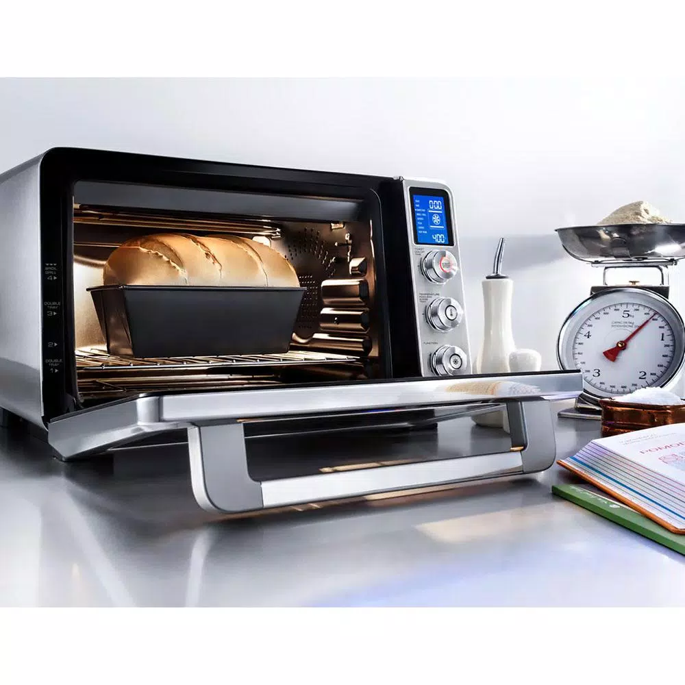 DeLonghi Livenza 2000 W 2-Slice Stainless Steel Convection Toaster Oven with Broiler Toasters DeLonghi Livenza 2000 W 2-Slice Stainless Steel Convection Toaster Oven With Broiler -Costway Shop silver delonghi toaster ovens eo241250m 31 1000