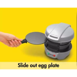 Electric Skillets & Indoor Grills Hamilton Beach 600 W Silver Non-Stick Breakfast Sandwich Maker 14 Electric Skillets & Indoor Grills Hamilton Beach 600 W Silver Non-Stick Breakfast Sandwich Maker -Costway Shop silver hamilton beach panini presses 25475 fa 1000