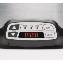 Cookers Hamilton Beach 6 Qt. Programmable Silver Slow Cooker With Temperature Controls -Costway Shop silver hamilton beach slow cookers 33660 1f 1000