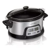 Cookers Hamilton Beach FlexCook 6 Qt. Silver Programmable Slow Cooker With Temperature Controls 2 Cookers Hamilton Beach FlexCook 6 Qt. Silver Programmable Slow Cooker With Temperature Controls -Costway Shop silver hamilton beach slow cookers 33861 64 1000