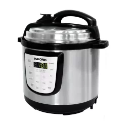 Cookers KALORIK 6 Qt. Stainless Steel Digital Electric Pressure Cooker -Costway Shop silver kalorik multi cookers epck 47464 ss c3 1000
