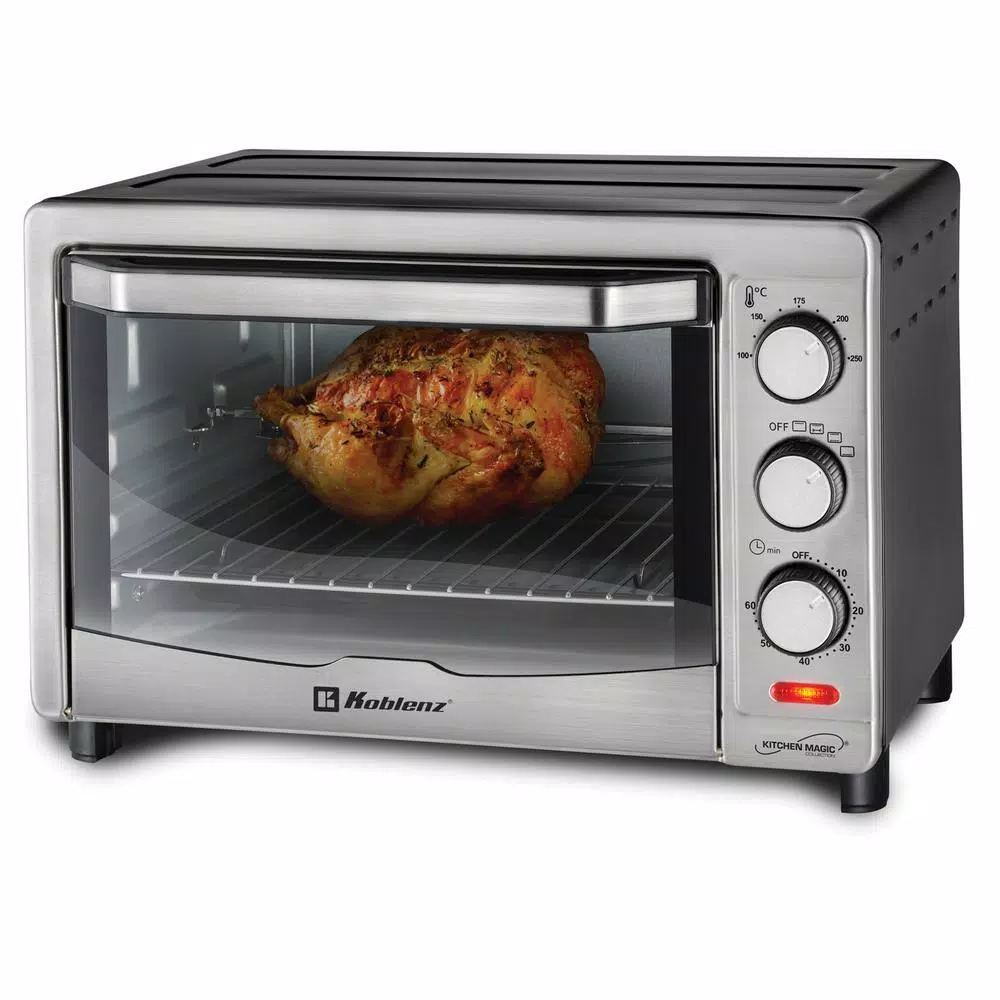 Koblenz Kitchen Magic Collection Silver 24-Liter Oven with Rotisserie Toasters Koblenz Kitchen Magic Collection Silver 24-Liter Oven With Rotisserie -Costway Shop silver koblenz toaster ovens hkm 1500 r 31 1000