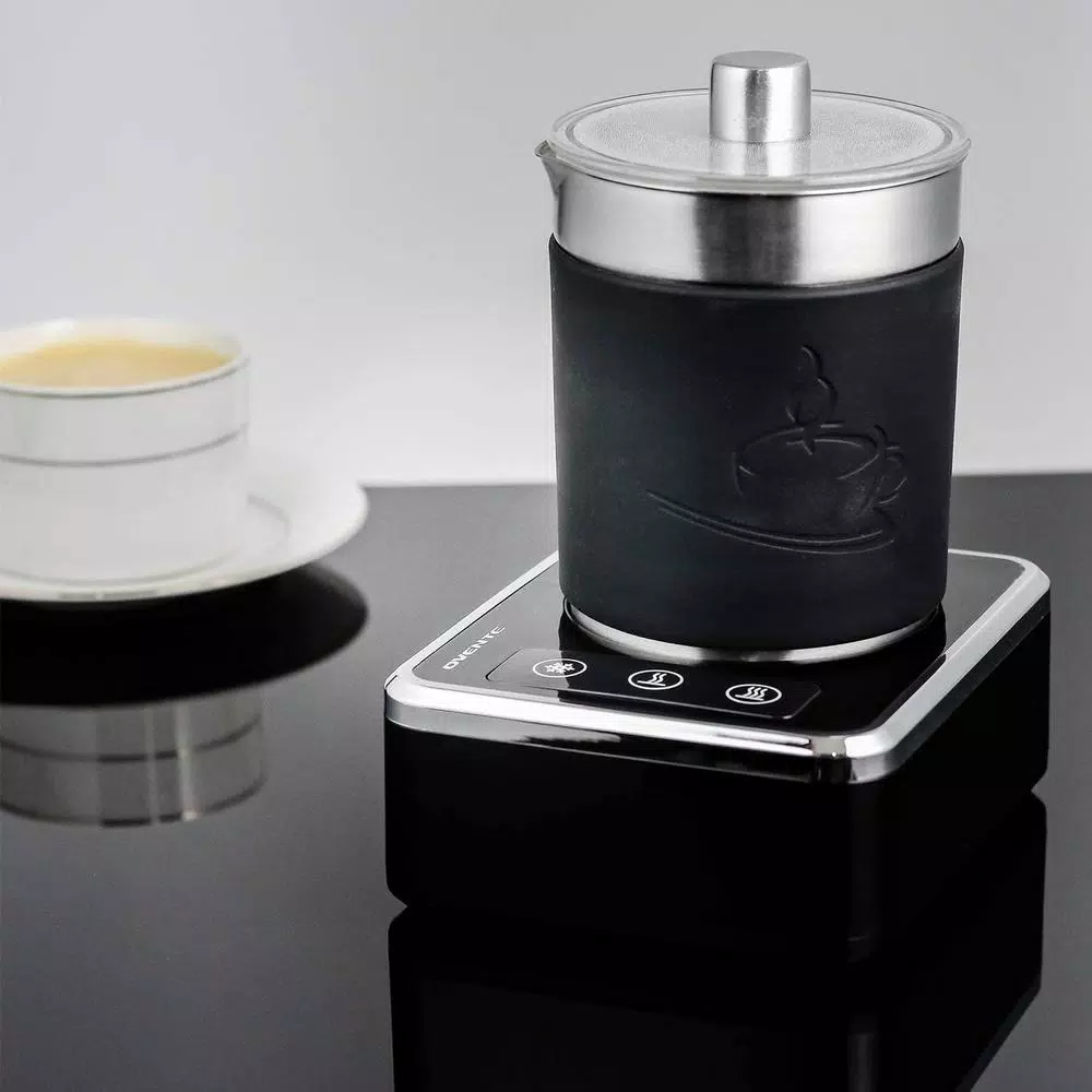 Ovente 7 oz. Stainless Steel Silver Coffee and Milk Frother with Induction Base Coffee Makers Ovente 7 Oz. Stainless Steel Silver Coffee And Milk Frother With Induction Base -Costway Shop silver ovente milk frothers fr2008s 31 1000