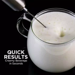 Coffee Makers Ovente Stainless Steel Milk Frother, Coffee Mixer Wand, Silver (FRS1020B) 8 Coffee Makers Ovente Stainless Steel Milk Frother, Coffee Mixer Wand, Silver (FRS1020B) -Costway Shop silver ovente milk frothers frs1020b 31 1000