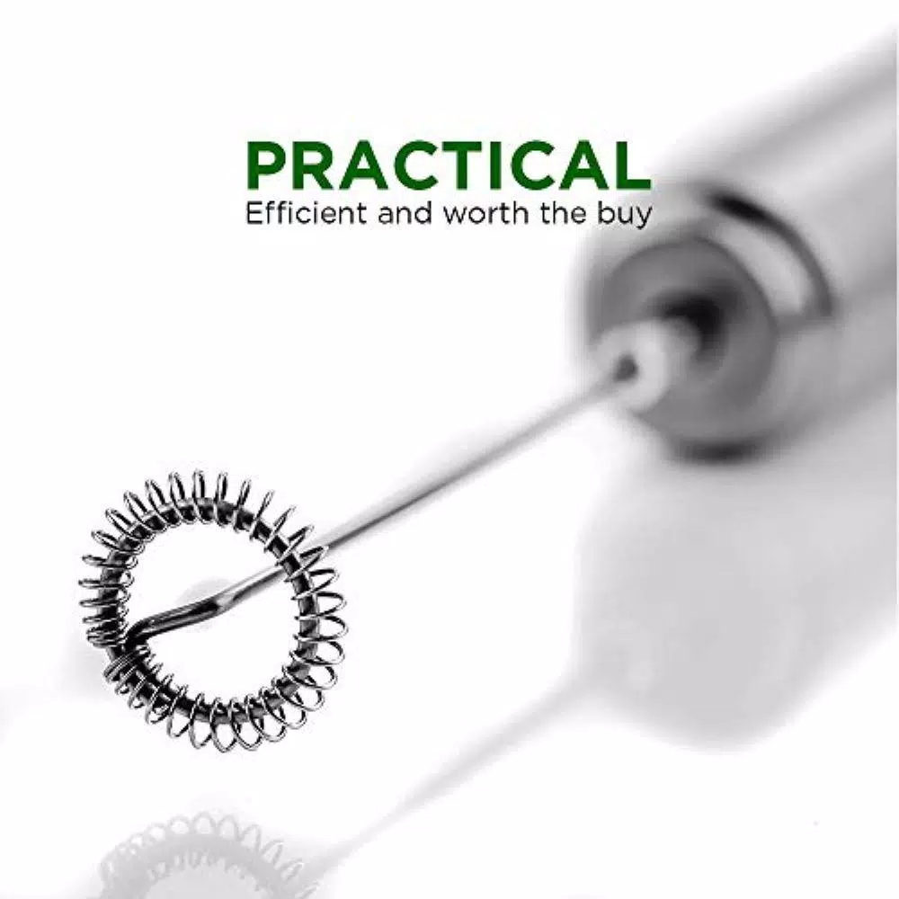 Ovente Stainless Steel Milk Frother, Coffee Mixer Wand, Silver (FRS1020B) Coffee Makers Ovente Stainless Steel Milk Frother, Coffee Mixer Wand, Silver (FRS1020B) -Costway Shop silver ovente milk frothers frs1020b c3 1000