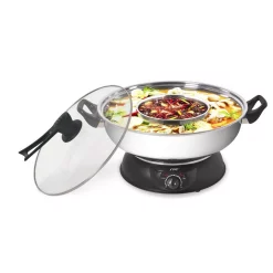 Cookers SPT Multi-Cooker Electric Shabu Shabu Pot (2-Compartments)