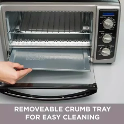 Toasters BLACK+DECKER 1500 W 6-Slice Stainless Steel Toaster Oven With Built-In Timer 15 Toasters BLACK+DECKER 1500 W 6-Slice Stainless Steel Toaster Oven With Built-In Timer -Costway Shop silver stainless steel black decker toaster ovens to1675b 44 1000