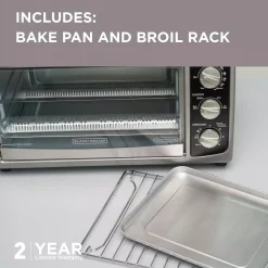 Toasters BLACK+DECKER 1500 W 6-Slice Stainless Steel Toaster Oven With Built-In Timer 13 Toasters BLACK+DECKER 1500 W 6-Slice Stainless Steel Toaster Oven With Built-In Timer -Costway Shop silver stainless steel black decker toaster ovens to1675b 4f 1000