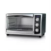 Toasters BLACK+DECKER 1500 W 6-Slice Stainless Steel Toaster Oven With Built-In Timer -Costway Shop silver stainless steel black decker toaster ovens to1675b 64 1000