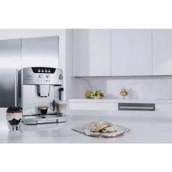 Coffee Makers DeLonghi Magnifica Fully Automatic Stainless Steel Espresso Machine With Manual Cappuccino Maker System -Costway Shop silver stainless steel delonghi espresso machines esam04110s 76 1000