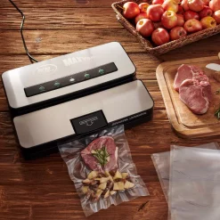 Food Processing LEM Stainless Steel Vacuum Sealer With Bag Cutter And Holder 11 Food Processing LEM Stainless Steel Vacuum Sealer With Bag Cutter And Holder -Costway Shop silver stainless steels lem food vacuum sealers 1393 31 1000
