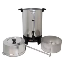 Coffee Makers West Bend 100-Cup Silver Aluminum With Quick Brewing NSF Certified Commercial Coffee Urn Features Automatic Temperature Control 8 Coffee Makers West Bend 100-Cup Silver Aluminum With Quick Brewing NSF Certified Commercial Coffee Urn Features Automatic Temperature Control -Costway Shop silver west bend coffee urns 33600 4f 1000