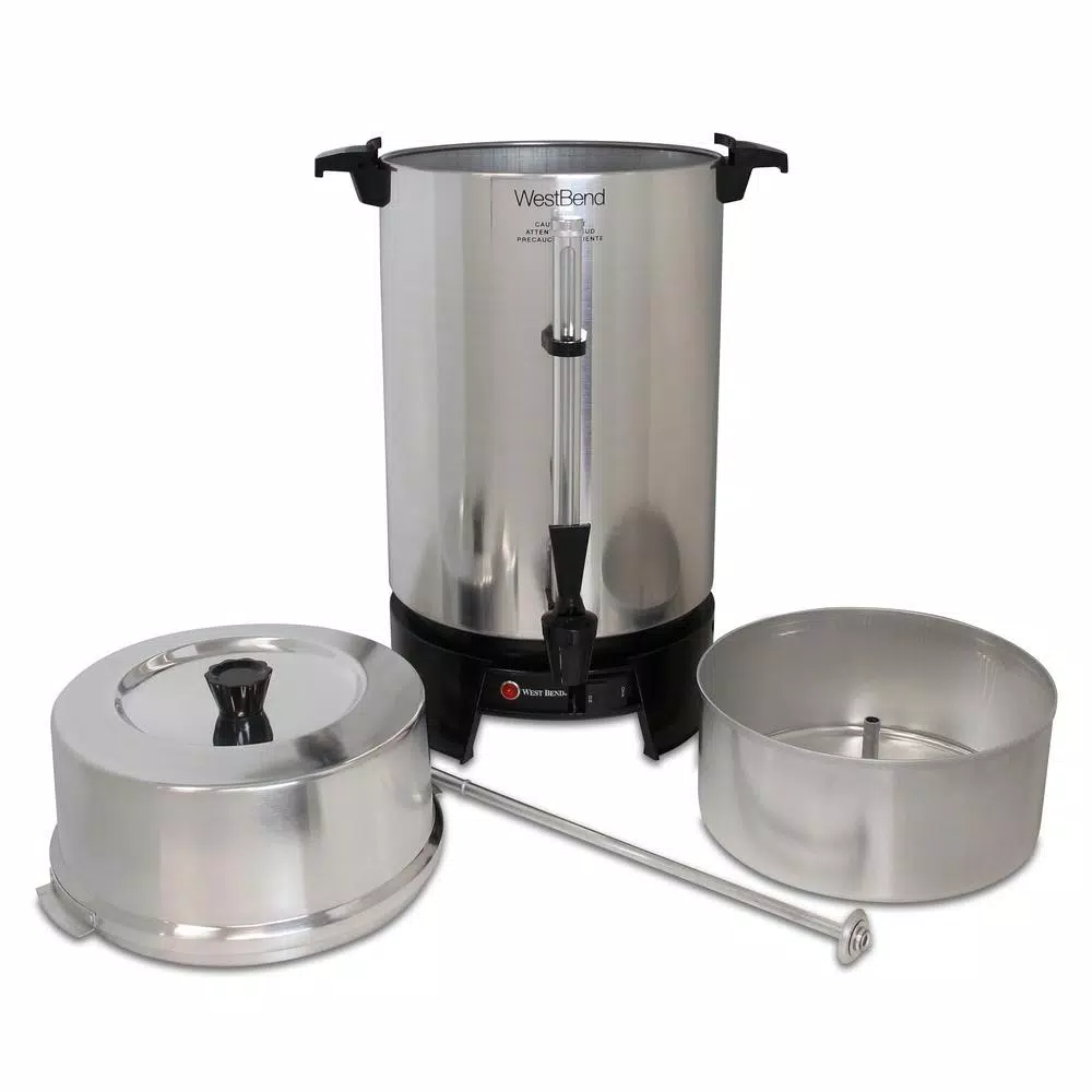 Coffee Makers West Bend 100-Cup Silver Aluminum With Quick Brewing NSF Certified Commercial Coffee Urn Features Automatic Temperature Control 5 Coffee Makers West Bend 100-Cup Silver Aluminum With Quick Brewing NSF Certified Commercial Coffee Urn Features Automatic Temperature Control - Image 3
