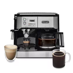 Coffee Makers DeLonghi All-In-One 10-Cup Stainless Steel Espresso Machine And Drip Coffee Maker 13 Coffee Makers DeLonghi All-In-One 10-Cup Stainless Steel Espresso Machine And Drip Coffee Maker -Costway Shop stainless and black delonghi drip coffee makers bco430t c3 1000