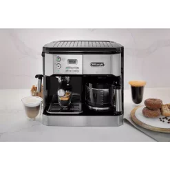 Coffee Makers DeLonghi All-In-One 10-Cup Stainless Steel Espresso Machine And Drip Coffee Maker 18 Coffee Makers DeLonghi All-In-One 10-Cup Stainless Steel Espresso Machine And Drip Coffee Maker -Costway Shop stainless and black delonghi drip coffee makers bco430t d4 1000