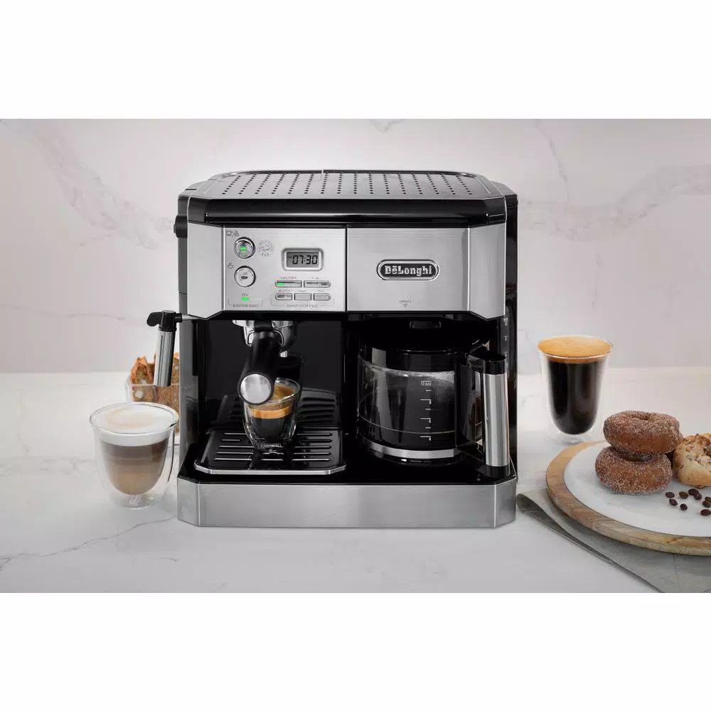Coffee Makers DeLonghi All-In-One 10-Cup Stainless Steel Espresso Machine And Drip Coffee Maker 10 Coffee Makers DeLonghi All-In-One 10-Cup Stainless Steel Espresso Machine And Drip Coffee Maker - Image 8