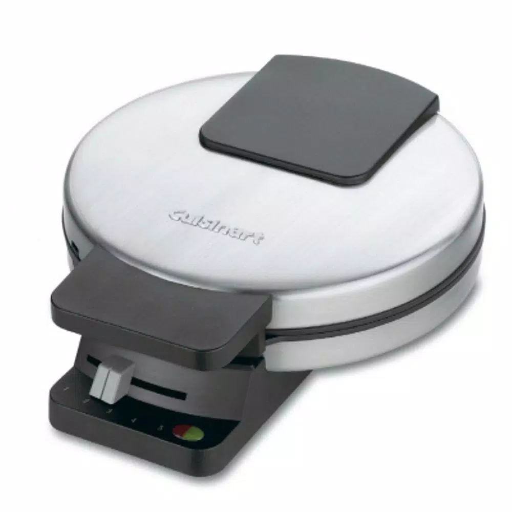 Cuisinart Single Waffle Stainless Steel American Waffle Maker with Recipe Book Electric Skillets & Indoor Grills Cuisinart Single Waffle Stainless Steel American Waffle Maker With Recipe Book -Costway Shop stainless black cuisinart waffle makers wmr ca 64 1000