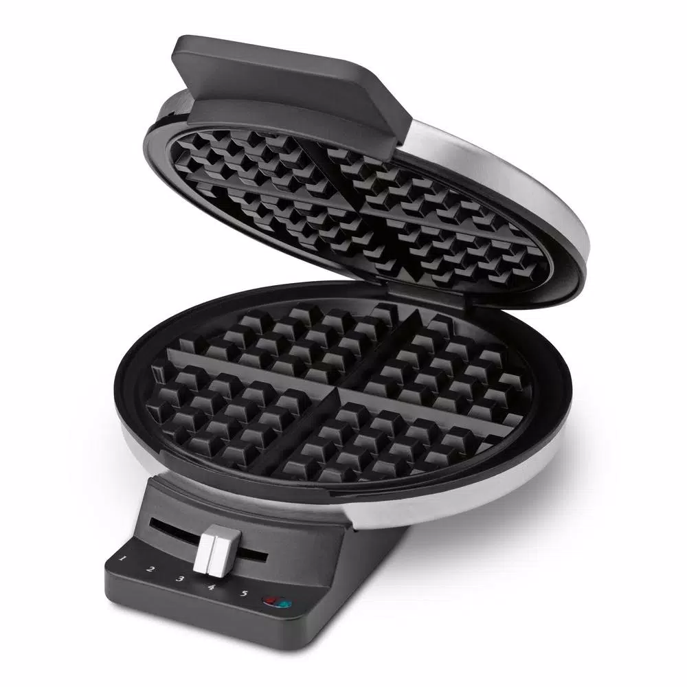 Cuisinart Single Waffle Stainless Steel American Waffle Maker with Recipe Book Electric Skillets & Indoor Grills Cuisinart Single Waffle Stainless Steel American Waffle Maker With Recipe Book -Costway Shop stainless black cuisinart waffle makers wmr ca c3 1000