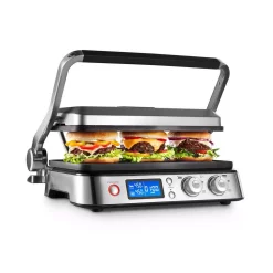 Electric Skillets & Indoor Grills DeLonghi Livenza All-Day 261 Sq. In. Stainless Steel Indoor Grill -Costway Shop stainless delonghi indoor grills cgh1030d 44 1000