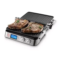 Electric Skillets & Indoor Grills DeLonghi Livenza All-Day 261 Sq. In. Stainless Steel Indoor Grill -Costway Shop stainless delonghi indoor grills cgh1030d fa 1000
