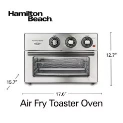 Toasters Hamilton Beach Air Fry 1800 W 6 Slice Stainless Steel Countertop Oven With 6 Cooking Functions -Costway Shop stainless hamilton beach toaster ovens 31225 66 1000