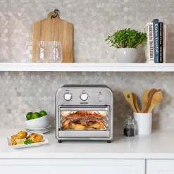 Toasters KALORIK 12 Qt. Stainless Steel And Black Air Fryer Oven 23 Toasters KALORIK 12 Qt. Stainless Steel And Black Air Fryer Oven -Costway Shop stainless steel and black kalorik toaster ovens afo 46894 bkss 31 1000