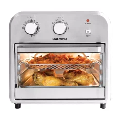 Toasters KALORIK 12 Qt. Stainless Steel And Black Air Fryer Oven 18 Toasters KALORIK 12 Qt. Stainless Steel And Black Air Fryer Oven -Costway Shop stainless steel and black kalorik toaster ovens afo 46894 bkss 4f 1000
