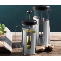 Coffee Makers BergHOFF Essentials 2.5 Cup Stainless Steel Coffee And Tea French Press -Costway Shop stainless steel berghoff french presses 1107129 1f 1000