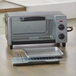 Toasters BLACK+DECKER 1150 W 4-Slice Black Stainless Steel Toaster Oven With Temperature Control 16 Toasters BLACK+DECKER 1150 W 4-Slice Black Stainless Steel Toaster Oven With Temperature Control -Costway Shop stainless steel black black decker toaster ovens to1705sb 66 1000