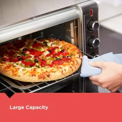 Air Fryers BLACK+DECKER Crisp ‘N Bake 1500 W 6-Slice Stainless Steel Toaster Oven -Costway Shop stainless steel black decker air fryers to3215ss 1f 1000