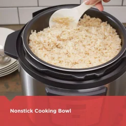 Cookers BLACK+DECKER 6 Qt. Stainless Steel Electric Pressure Cooker With Non-Stick Metal Insert -Costway Shop stainless steel black decker electric pressure cookers pr100 fa 1000