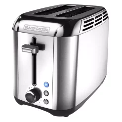 Toasters BLACK+DECKER Rapid Toast 2-Slice Stainless Steel Wide Slot Toaster -Costway Shop stainless steel black decker pop up toasters tr3500sd d4 1000