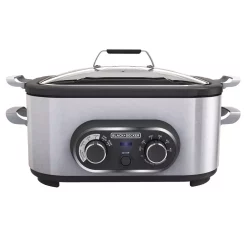 Cookers BLACK+DECKER 6.5 Quart Stainless Steel Slow Cooker