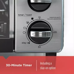 Toasters BLACK+DECKER 1150 W 4-Slice Stainless Steel Convection Toaster Oven With Built-In Timer -Costway Shop stainless steel black decker toaster ovens to1750sb 76 1000