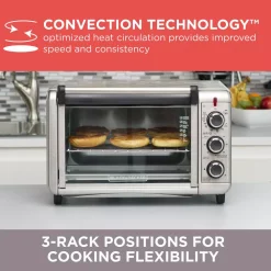 Toasters BLACK+DECKER 1500 W 6-Slice Stainless Steel Toaster Oven With Built-In Timer 14 Toasters BLACK+DECKER 1500 W 6-Slice Stainless Steel Toaster Oven With Built-In Timer -Costway Shop stainless steel black decker toaster ovens to3210ssd 1f 1000