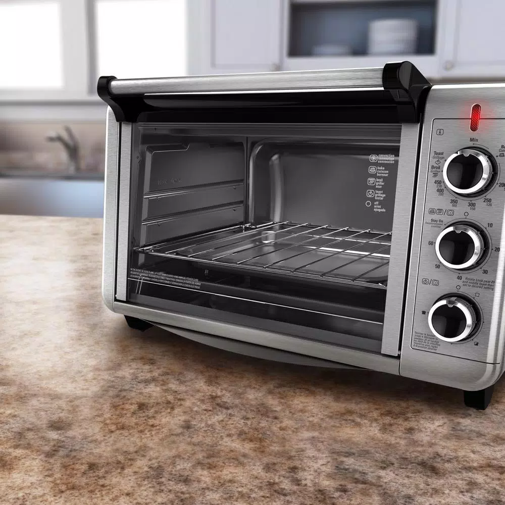 Toasters BLACK+DECKER 1500 W 6-Slice Stainless Steel Toaster Oven With Built-In Timer 4 Toasters BLACK+DECKER 1500 W 6-Slice Stainless Steel Toaster Oven With Built-In Timer - Image 2