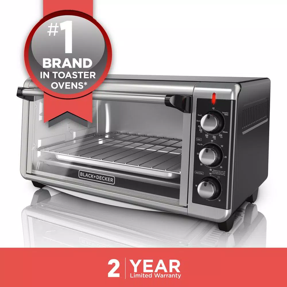 Toasters BLACK+DECKER 1500 W 8-Slice Stainless Steel Toaster Oven With Broiler 11 Toasters BLACK+DECKER 1500 W 8-Slice Stainless Steel Toaster Oven With Broiler - Image 9
