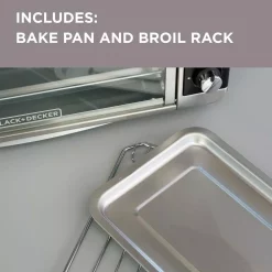 Toasters BLACK+DECKER 1500 W 8-Slice Stainless Steel Toaster Oven With Broiler 20 Toasters BLACK+DECKER 1500 W 8-Slice Stainless Steel Toaster Oven With Broiler -Costway Shop stainless steel black decker toaster ovens to3250xsb 4f 1000