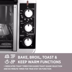 Toasters BLACK+DECKER 1500 W 8-Slice Stainless Steel Toaster Oven With Broiler 24 Toasters BLACK+DECKER 1500 W 8-Slice Stainless Steel Toaster Oven With Broiler -Costway Shop stainless steel black decker toaster ovens to3250xsb 76 1000