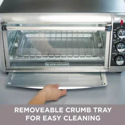 Toasters BLACK+DECKER 1500 W 8-Slice Stainless Steel Toaster Oven With Broiler 23 Toasters BLACK+DECKER 1500 W 8-Slice Stainless Steel Toaster Oven With Broiler -Costway Shop stainless steel black decker toaster ovens to3250xsb fa 1000