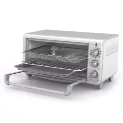 Toasters BLACK+DECKER Crisp ‘N Bake 1500 W 8-Slice Stainless Steel Toaster Oven With Fry Basket -Costway Shop stainless steel black decker toaster ovens to3265xssd hd 77 1000